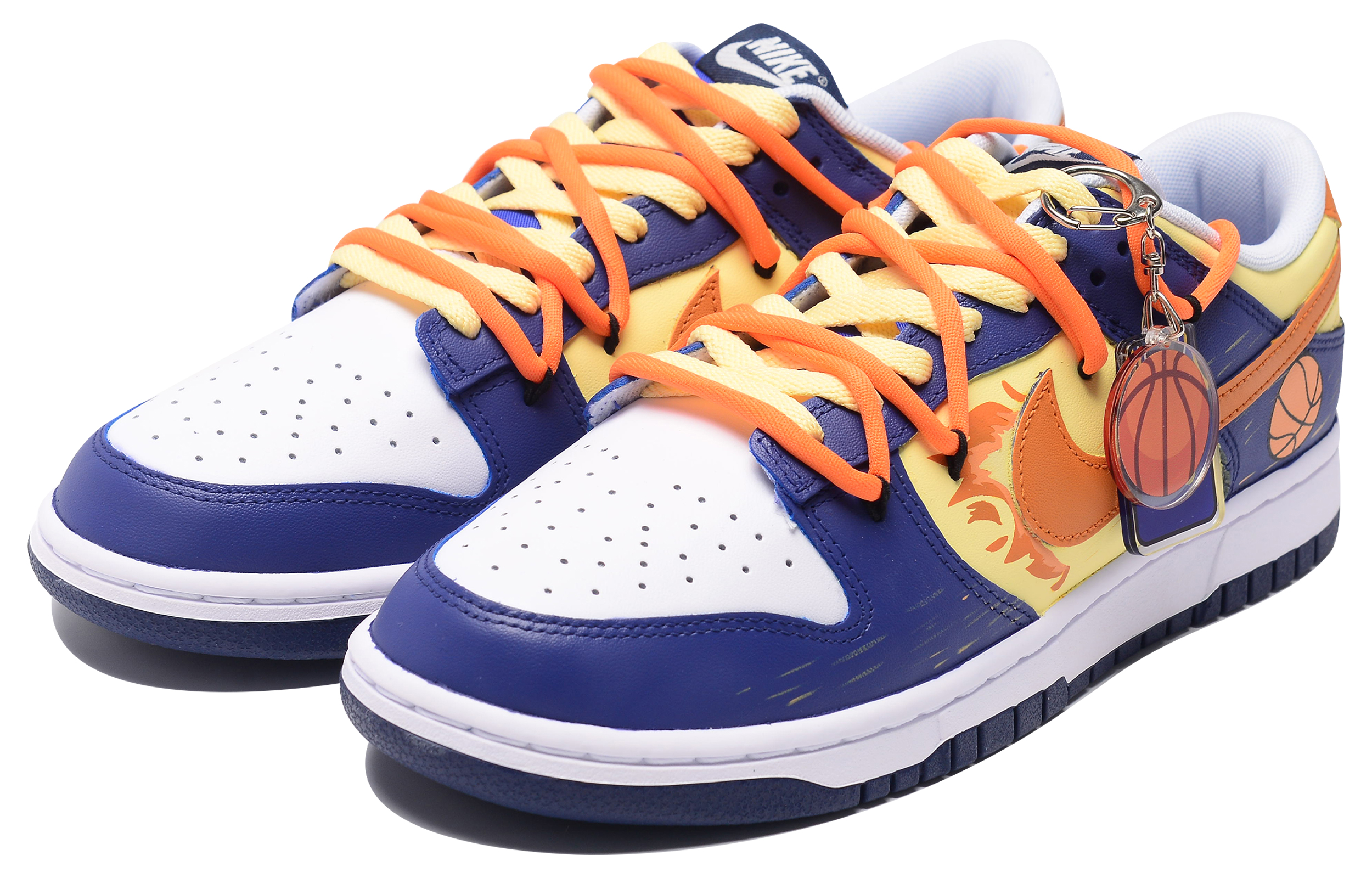 Shop [Zapatillas Personalizadas] Nike Dunk Low 'Graffiti Azul-Naranja' FQ8826-100(Team242-热血篮球)