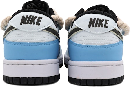 【客製化球鞋】Nike Dunk Low 學院風 小眾高級 塗鴉 百搭 低筒 板鞋 男款 藍白 Shop 【客製化球鞋】Nike Dunk Low 學院風 小眾高級 塗鴉 百搭 低筒 板鞋 男款 藍白