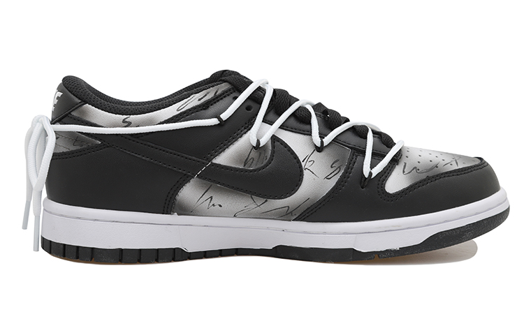 Order 【定製球鞋】Nike Dunk Low 塗鴉 漸變色彩 解構風潮 復古風味 低筒 滑板鞋 GS 黑白