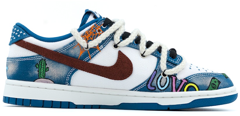 ナイキダンクロー「グラフィティデニムブルー」カスタムシューズ DV0834-101(team肆-工业涂鸦牛仔A) Order ナイキダンクロー「グラフィティデニムブルー」カスタムシューズ DV0834-101(team肆-工业涂鸦牛仔A)