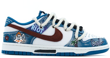 나이키 덩크 로우 '그래피티 데님 블루' (커스텀) DV0834-101(team肆-工业涂鸦牛仔A) Lookbook 나이키 덩크 로우 '그래피티 데님 블루' (커스텀) DV0834-101(team肆-工业涂鸦牛仔A)