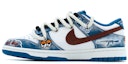 Shop ナイキダンクロー「グラフィティデニムブルー」カスタムシューズ DV0834-101(team肆-工业涂鸦牛仔A)