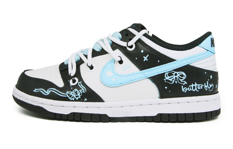 Buy 【定制鞋款】耐克Dunk低帮“涂鸦日记黑蓝” DH9765-104（Team175）