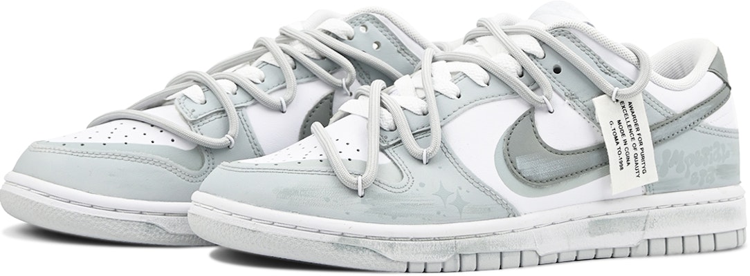 나이키 덩크 로우 '그라피티 회녹색' (커스텀) DV0831-101(Team120灰绿涂鸦) Lookbook 나이키 덩크 로우 '그라피티 회녹색' (커스텀) DV0831-101(Team120灰绿涂鸦)