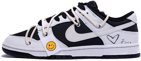 【定製球鞋】 Nike Dunk Low 極簡風 在逃的塗鴉灰 復古 塗鴉 撞色 解構 情侶 低幫 板鞋 GS 灰黑 Buy 【定製球鞋】 Nike Dunk Low 極簡風 在逃的塗鴉灰 復古 塗鴉 撞色 解構 情侶 低幫 板鞋 GS 灰黑