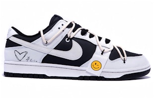 【定製球鞋】 Nike Dunk Low 極簡風 在逃的塗鴉灰 復古 塗鴉 撞色 解構 情侶 低幫 板鞋 GS 灰黑 Order 【定製球鞋】 Nike Dunk Low 極簡風 在逃的塗鴉灰 復古 塗鴉 撞色 解構 情侶 低幫 板鞋 GS 灰黑