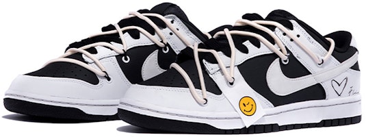 【定製球鞋】 Nike Dunk Low 極簡風 在逃的塗鴉灰 復古 塗鴉 撞色 解構 情侶 低幫 板鞋 GS 灰黑 Lookbook 【定製球鞋】 Nike Dunk Low 極簡風 在逃的塗鴉灰 復古 塗鴉 撞色 解構 情侶 低幫 板鞋 GS 灰黑