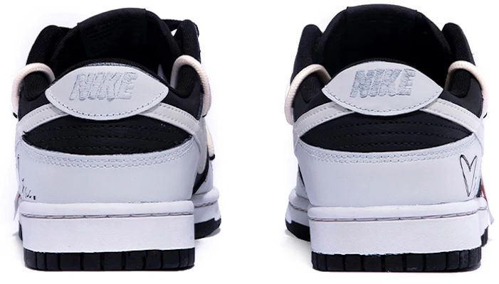 【定製球鞋】 Nike Dunk Low 極簡風 在逃的塗鴉灰 復古 塗鴉 撞色 解構 情侶 低幫 板鞋 GS 灰黑 Shop 【定製球鞋】 Nike Dunk Low 極簡風 在逃的塗鴉灰 復古 塗鴉 撞色 解構 情侶 低幫 板鞋 GS 灰黑