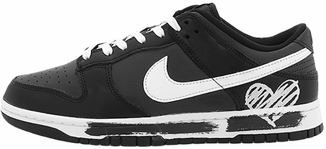 【カスタムシューズ】ナイキ ダンク ロー 'グラフィティ ハート ブラック ホワイト' DJ6188-002(Team10-涂鸦爱心) Buy 【カスタムシューズ】ナイキ ダンク ロー 'グラフィティ ハート ブラック ホワイト' DJ6188-002(Team10-涂鸦爱心)