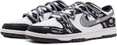 Lookbook 【客製球鞋】Nike Dunk Low 解構塗鴉 怪獸百搭 低筒 滑板鞋 GS 黑白