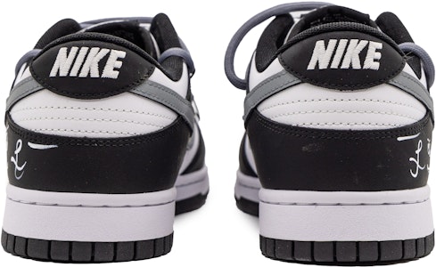 【客製球鞋】Nike Dunk Low 解構塗鴉 怪獸百搭 低筒 滑板鞋 GS 黑白 Shop 【客製球鞋】Nike Dunk Low 解構塗鴉 怪獸百搭 低筒 滑板鞋 GS 黑白