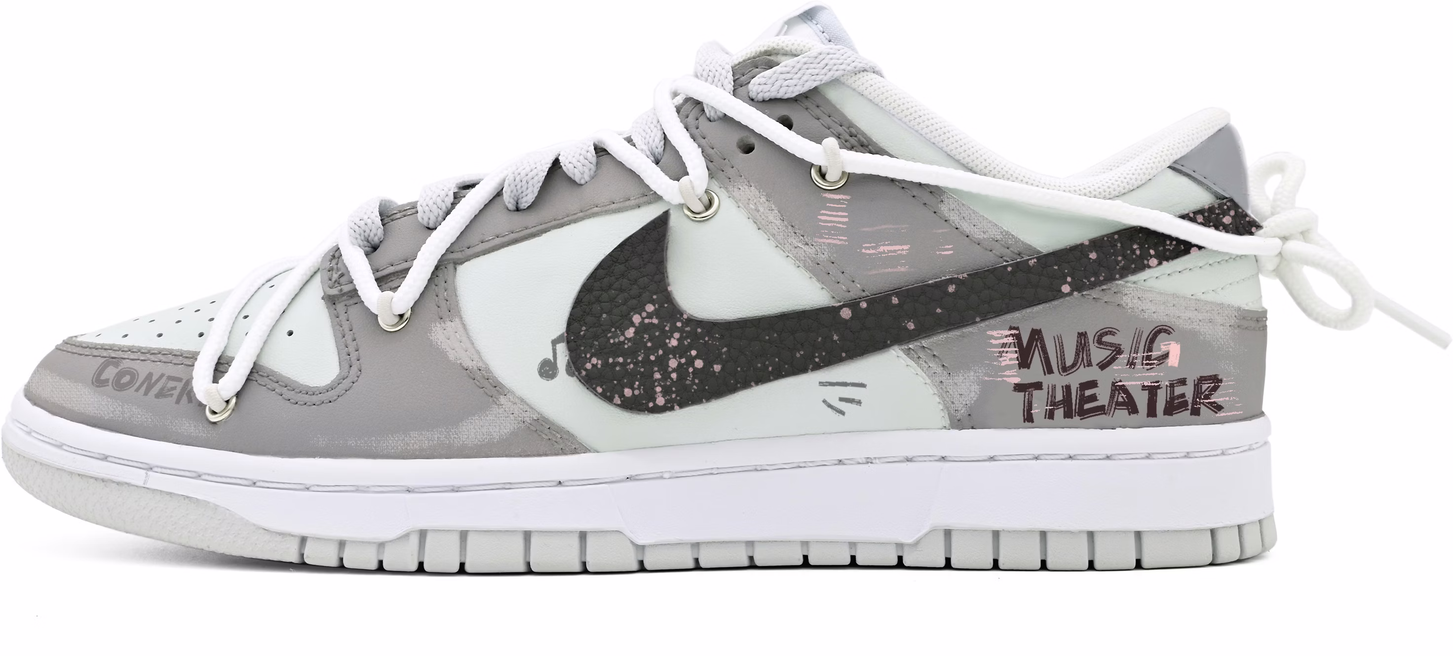 custom-shoes-nike-dunk-low-graffiti-music-west-coast-grey-white