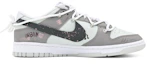 Order 【訂製球鞋】Nike Dunk Low 塗鴉音樂 高級 西海岸 貼皮 簡約 解構 低筒 滑板鞋 男款 灰白