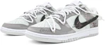 Lookbook 【訂製球鞋】Nike Dunk Low 塗鴉音樂 高級 西海岸 貼皮 簡約 解構 低筒 滑板鞋 男款 灰白