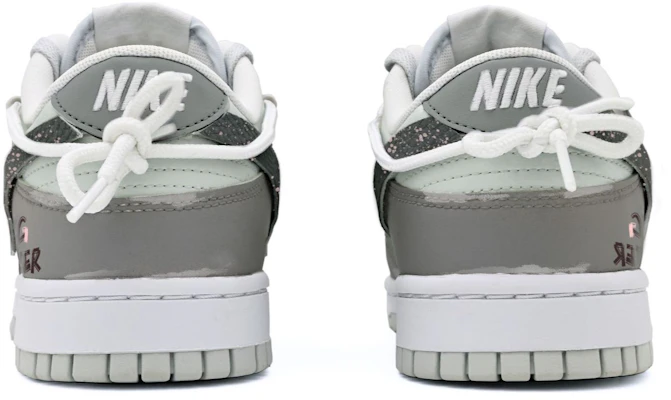 【訂製球鞋】Nike Dunk Low 塗鴉音樂 高級 西海岸 貼皮 簡約 解構 低筒 滑板鞋 男款 灰白 Shop 【訂製球鞋】Nike Dunk Low 塗鴉音樂 高級 西海岸 貼皮 簡約 解構 低筒 滑板鞋 男款 灰白