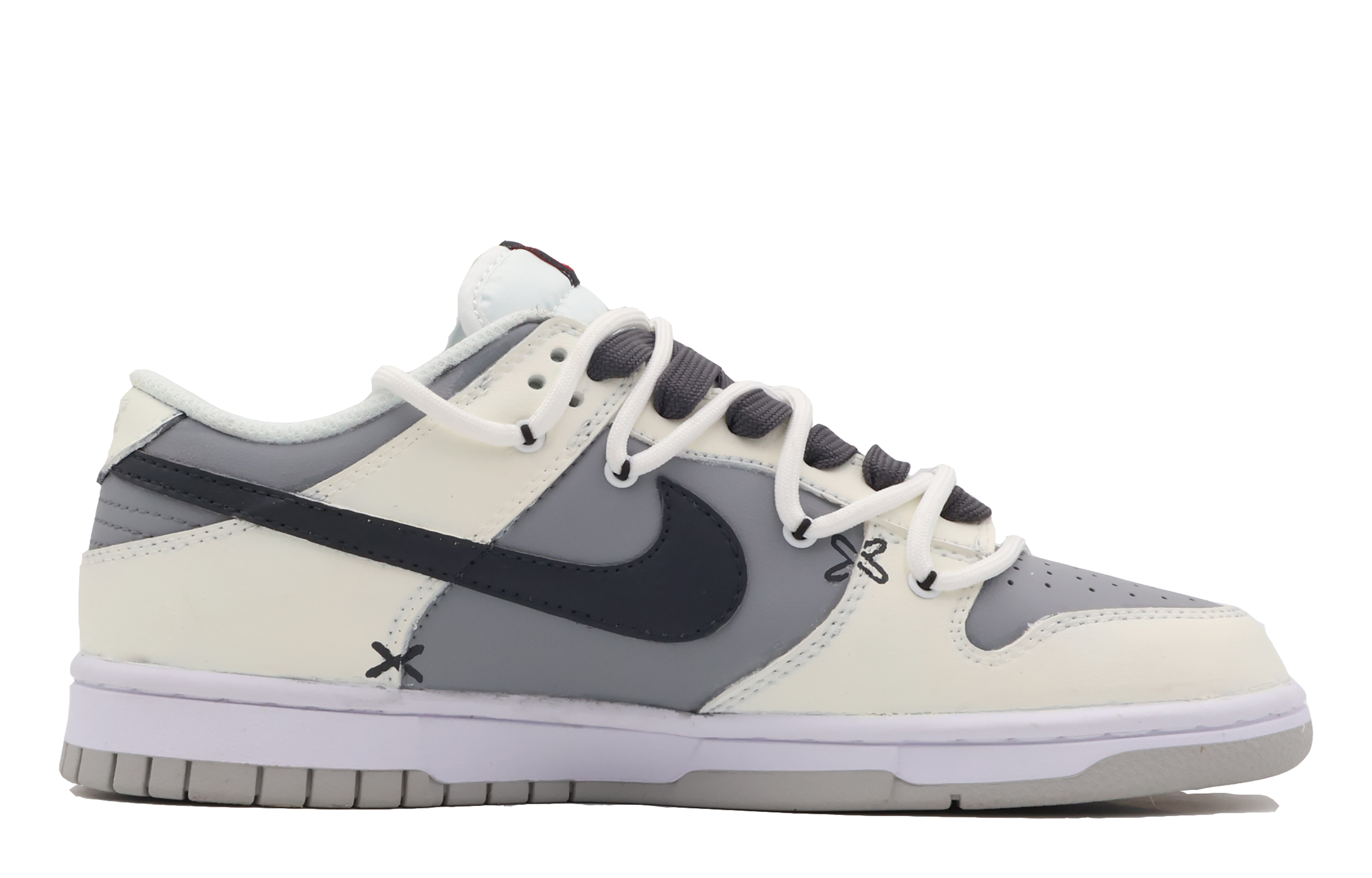 Order 나이키 덩크 로우 '그라피티 오프화이트' (커스텀) DQ0380-001(Team53-女款漠白S-BOX)