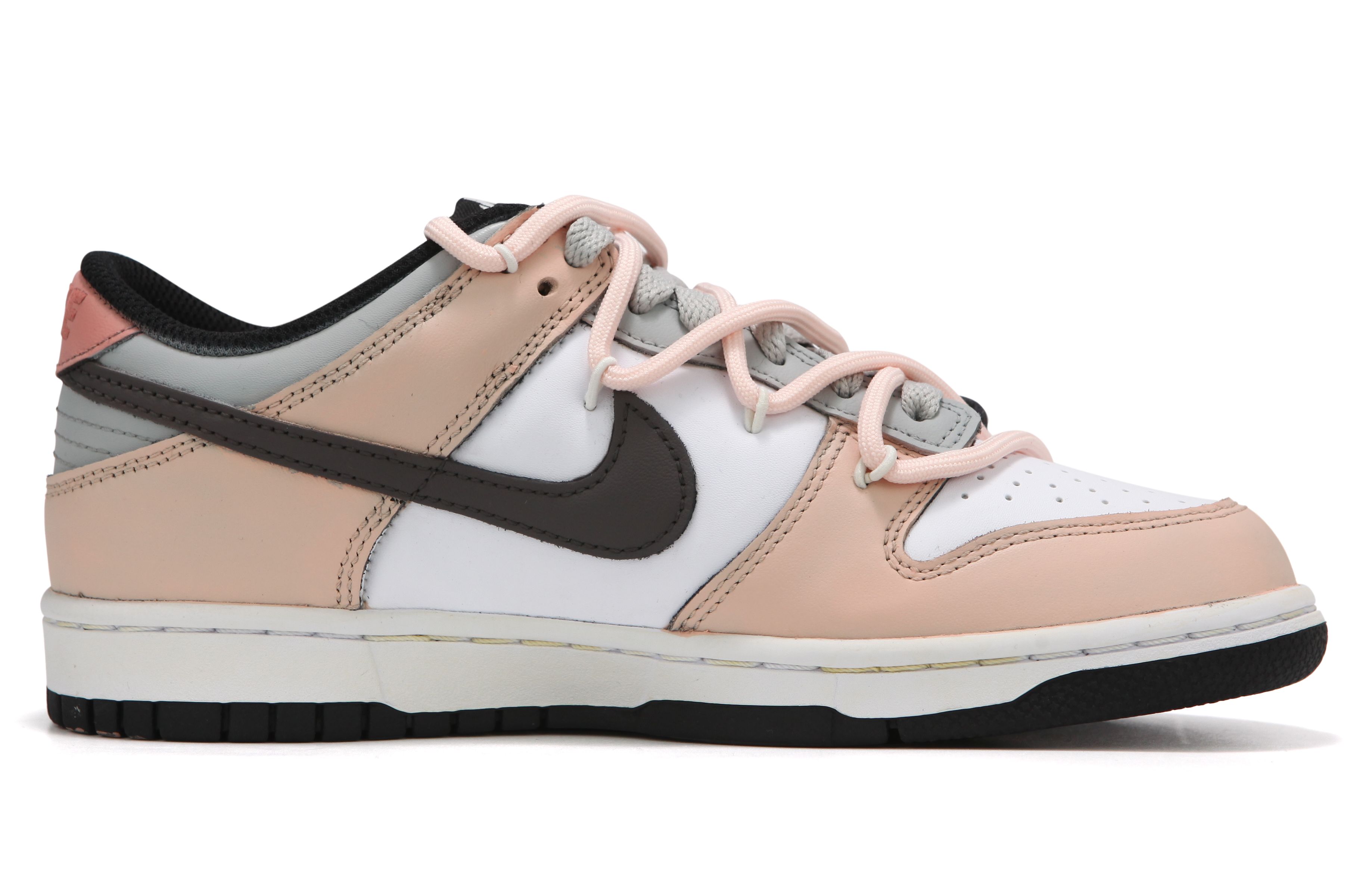 Lookbook [Sepatu Custom] Nike Dunk Low 'Graffiti Merah Muda-Abu' CW1590-100(Team82-女款滑板街头涂鸦)