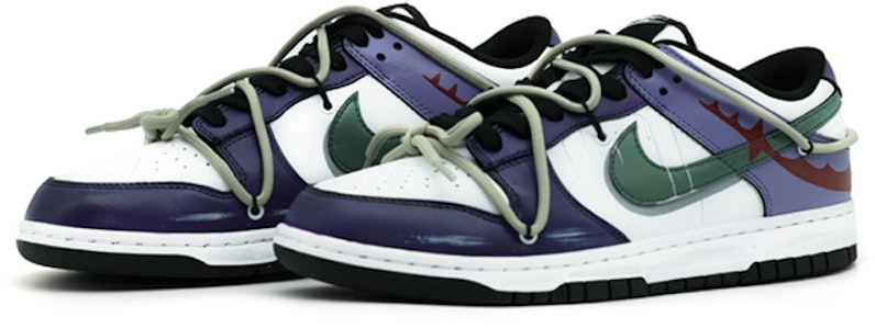【客製化運動鞋】 Nike Dunk Low 塗鴉 簡約百搭 餘韻 約簡 防滑 低筒 板鞋 GS 紫綠紅 Lookbook 【客製化運動鞋】 Nike Dunk Low 塗鴉 簡約百搭 餘韻 約簡 防滑 低筒 板鞋 GS 紫綠紅