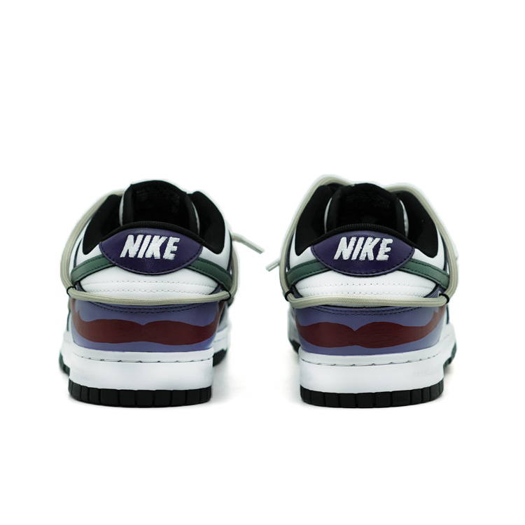 Shop [Kasut Custom] Nike Dunk Rendah 'Grafiti Ungu Hijau Merah' CW1590-100（TEAM106-女款余悸)