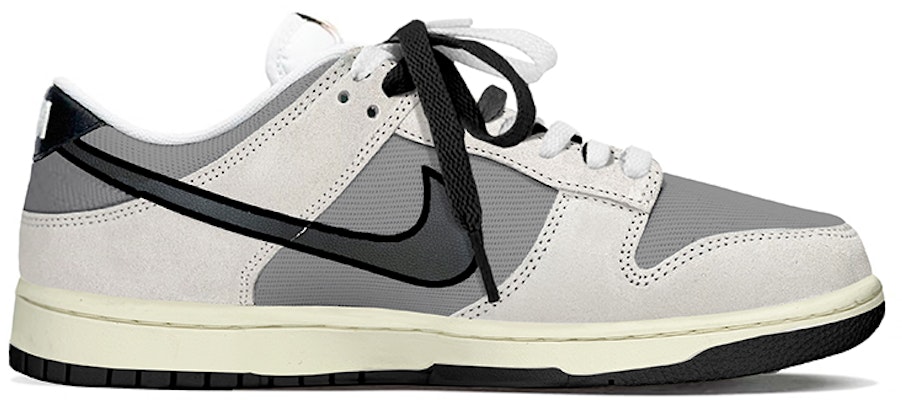 【定制鞋】耐克Dunk Low '涂鸦烟灰色' DO9776-001(TeamY-男款极简小众涂鸦雾霾灰) Order 【定制鞋】耐克Dunk Low '涂鸦烟灰色' DO9776-001(TeamY-男款极简小众涂鸦雾霾灰)