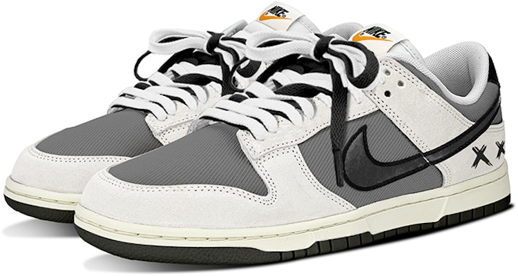 【定制鞋】耐克Dunk Low '涂鸦烟灰色' DO9776-001(TeamY-男款极简小众涂鸦雾霾灰) Lookbook 【定制鞋】耐克Dunk Low '涂鸦烟灰色' DO9776-001(TeamY-男款极简小众涂鸦雾霾灰)