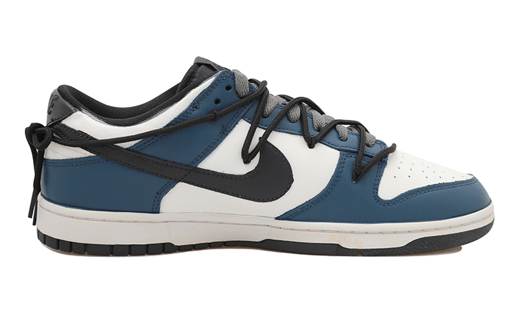 Order [Sepatu Kustom] Nike Dunk Low 'Grafiti Putih-Biru-Hitam' DD1391-100(Team拾玖-泼墨小熊男S-BOX)