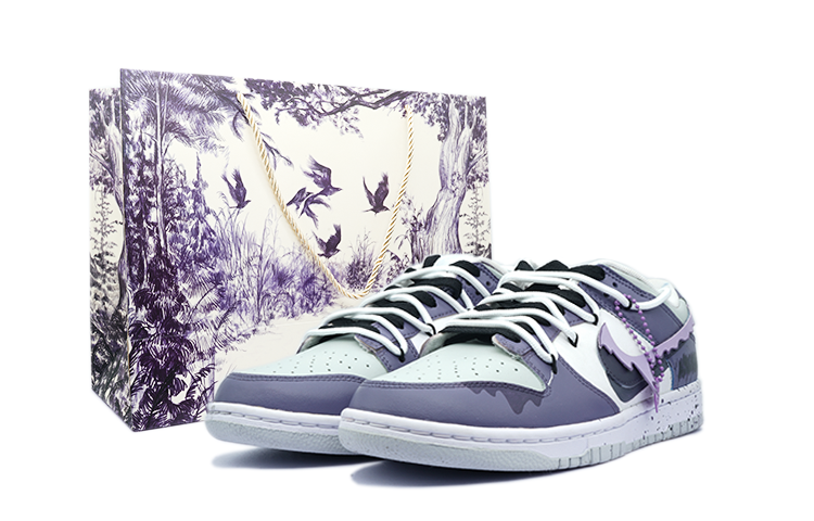 Buy [Kasut Kustom] Nike Dunk Low 'Grape Lava' DV0831-101(Team267男款葡萄流心S-BOX)