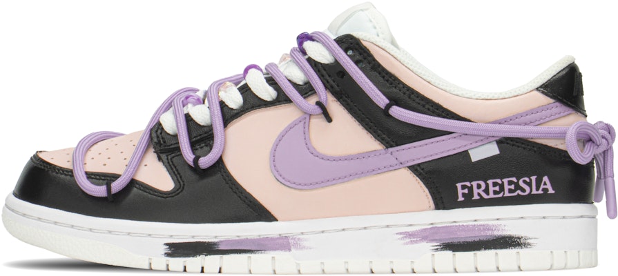 【客製化球鞋】Nike Dunk Low FZBB 葡萄汽水 防滑耐磨 低筒 滑板鞋 GS 黑紫 Buy 【客製化球鞋】Nike Dunk Low FZBB 葡萄汽水 防滑耐磨 低筒 滑板鞋 GS 黑紫