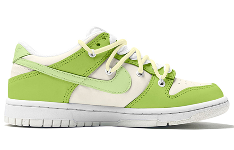 Order [Custom Sepatu] Nike Dunk Low 'Rumput Hijau Renda Terurai' DH9765-100(TeamK-青提马卡龙)