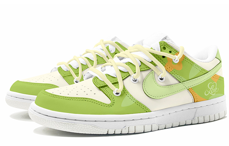 Lookbook [Custom Sepatu] Nike Dunk Low 'Rumput Hijau Renda Terurai' DH9765-100(TeamK-青提马卡龙)