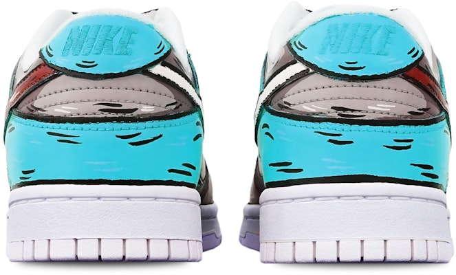 【客製化球鞋】Nike Dunk Low 二次元線條 鯊魚導彈 手繪 限量特殊鞋盒 低筒 板鞋 GS 灰紅藍 Shop 【客製化球鞋】Nike Dunk Low 二次元線條 鯊魚導彈 手繪 限量特殊鞋盒 低筒 板鞋 GS 灰紅藍