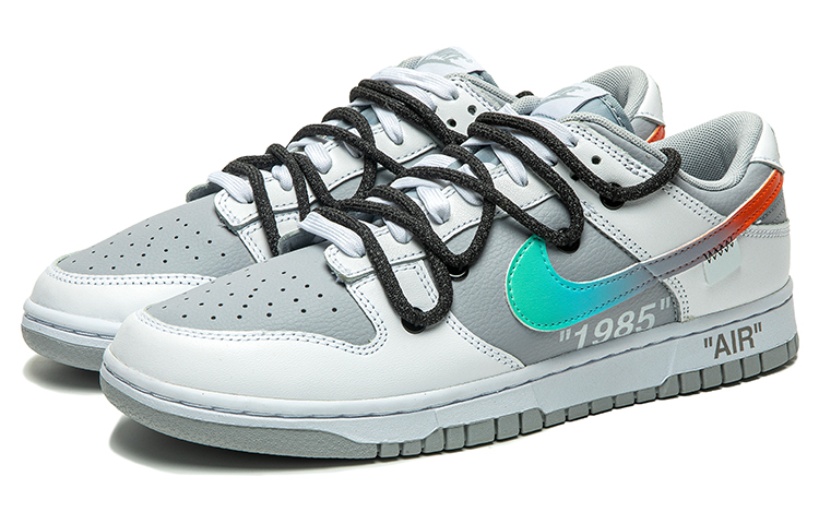 Lookbook [カスタムシューズ] ナイキ ダンク ロー「グレー ブルー デコンストラクト」 DJ6188-003(TeamB-男款ow炫彩F-BOX)