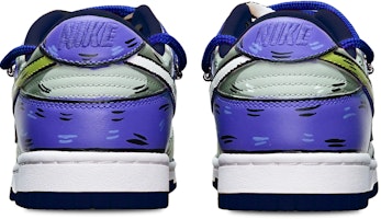 【訂製球鞋】Nike Dunk Low 二次元拼色 鯊魚鉤 解構雙鞋帶 限量特殊鞋盒 低筒 滑板鞋 GS 綠灰藍 Shop 【訂製球鞋】Nike Dunk Low 二次元拼色 鯊魚鉤 解構雙鞋帶 限量特殊鞋盒 低筒 滑板鞋 GS 綠灰藍