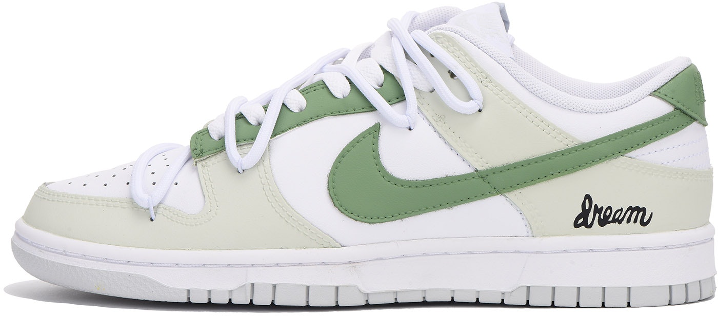 custom-shoes-nike-dunk-low-green-alphabet-vibe