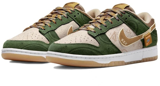 【定製球鞋】Nike Dunk Low 浮生若夢 小熊 塗鴉 手繪 潮流 百搭 低筒 板鞋 男款 綠棕 Lookbook 【定製球鞋】Nike Dunk Low 浮生若夢 小熊 塗鴉 手繪 潮流 百搭 低筒 板鞋 男款 綠棕