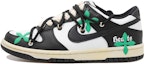 Buy 【訂製球鞋】Nike Dunk Low 綠十字星 Vibe復古磨舊風 高筒 板鞋 GS 黑白綠