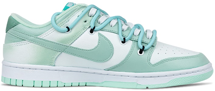 【定製球鞋】Nike Dunk Low 滑板少年 嘻哈高街 復古做舊 街頭風 漸變塗鴉 解構 低筒 板鞋 男款 綠白 Lookbook 【定製球鞋】Nike Dunk Low 滑板少年 嘻哈高街 復古做舊 街頭風 漸變塗鴉 解構 低筒 板鞋 男款 綠白