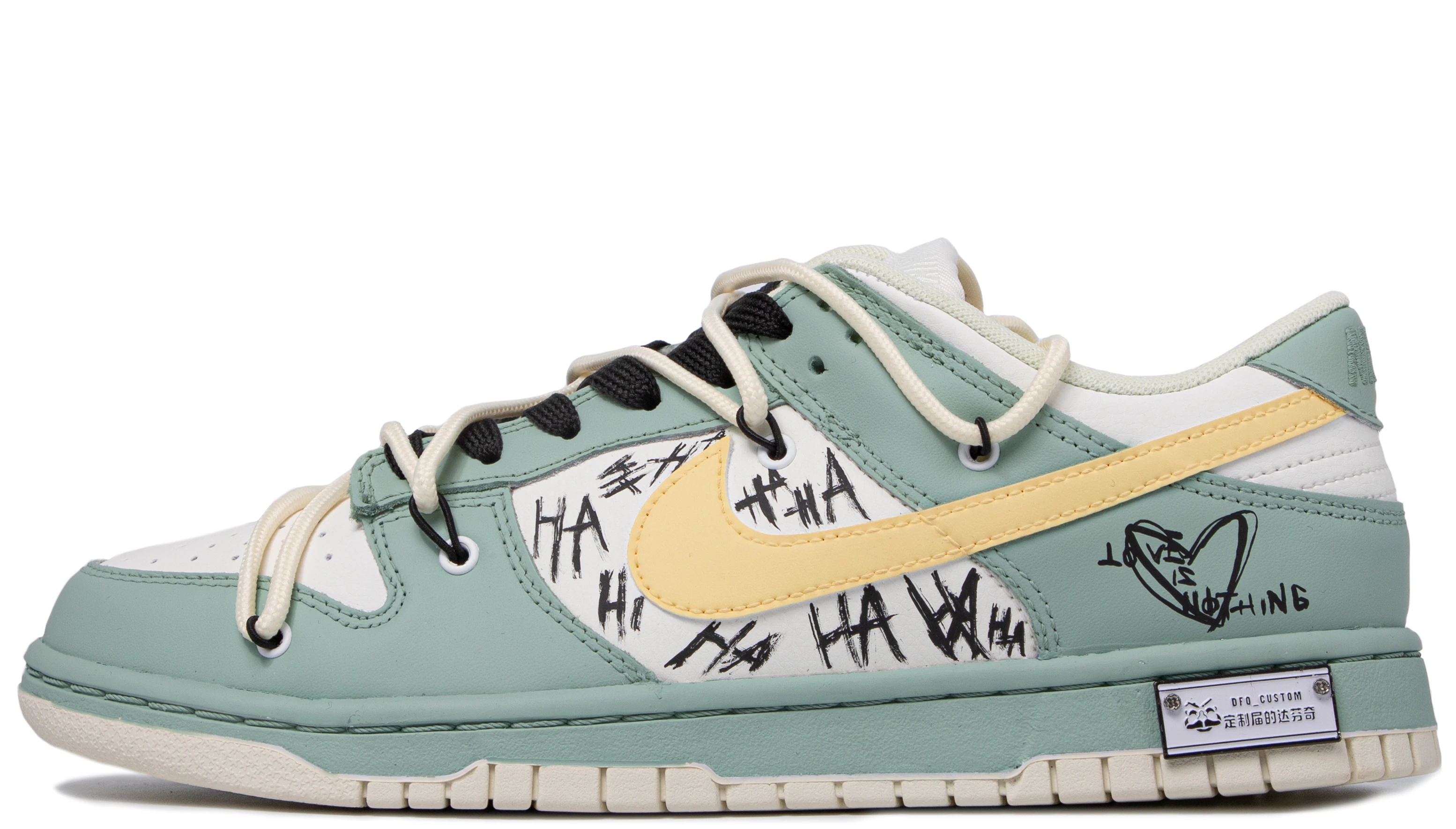 custom-shoes-nike-dunk-low-green-graffiti
