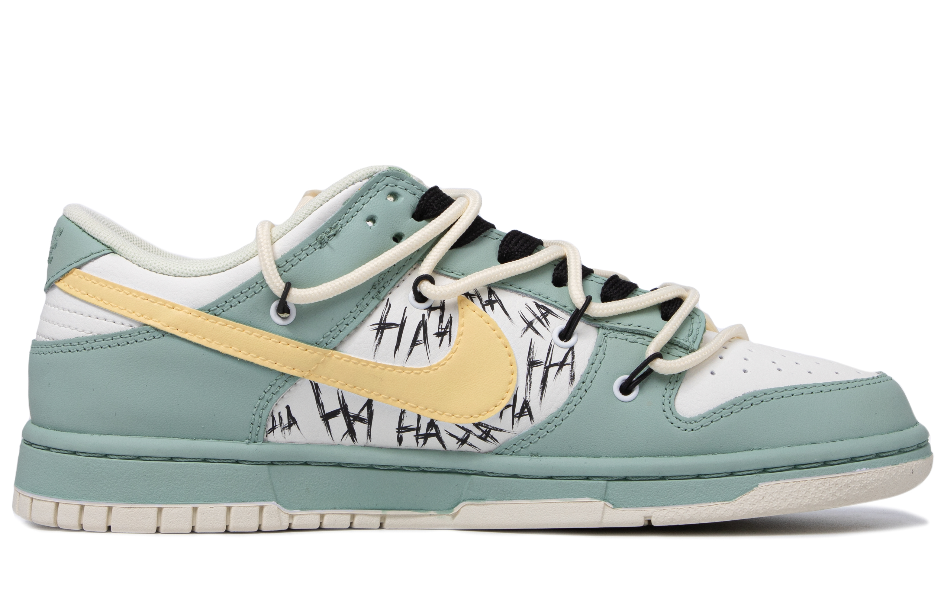 Order 나이키 덩크 로우 '그린 그래피티' (커스텀) DJ6188-100(TeamM-男款撞色涂鸦青梅绿)