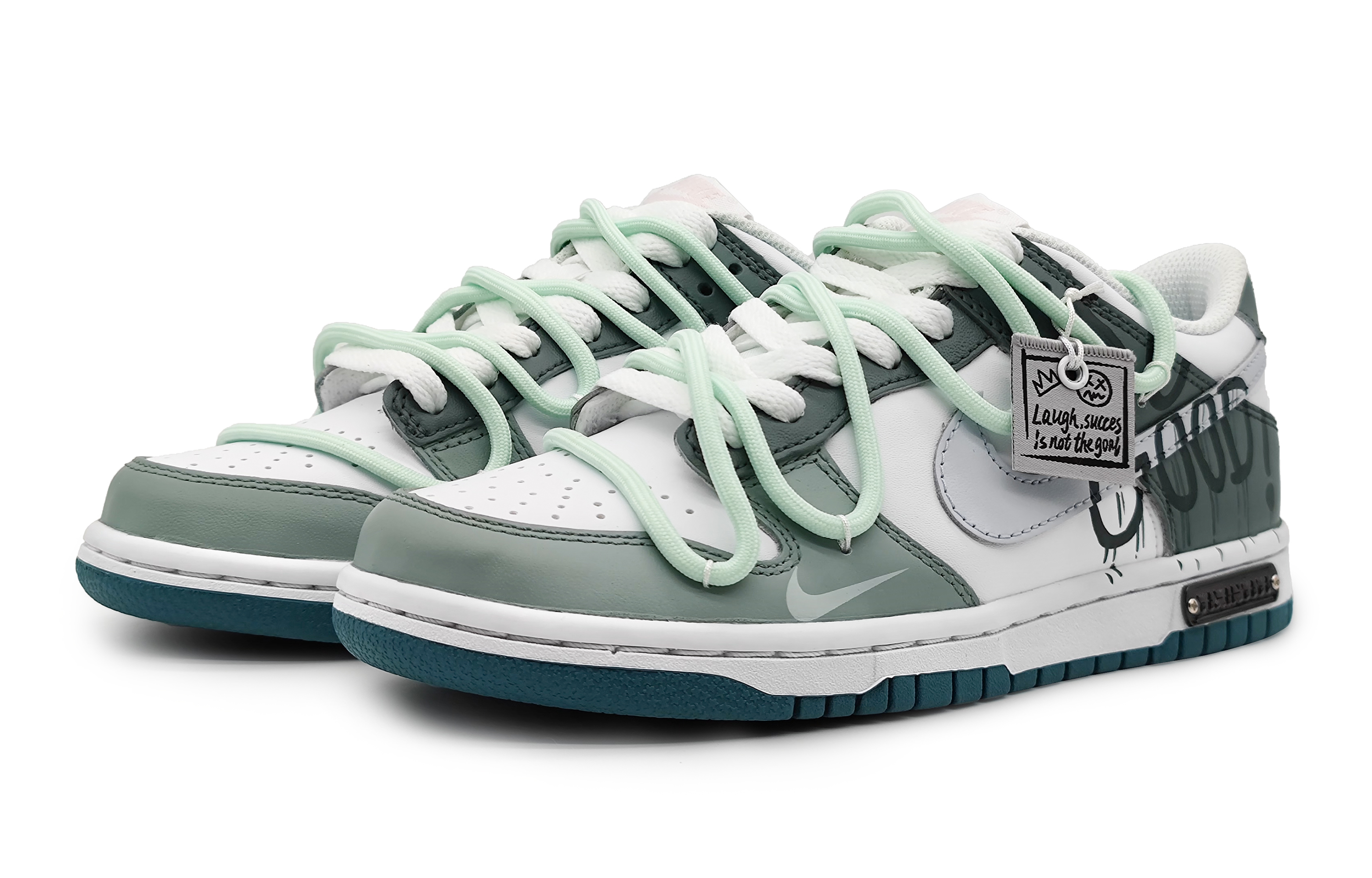 Lookbook [Sneakers Kustom] Nike Dunk Low 'Green Graffiti' FD9911-101(Team16-女款绿色轨迹)