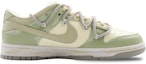 Order 【訂製球鞋】Nike Dunk Low 木棉春意 復古 解構 塗鴉 清新 簡約 低筒 板鞋 GS 綠色