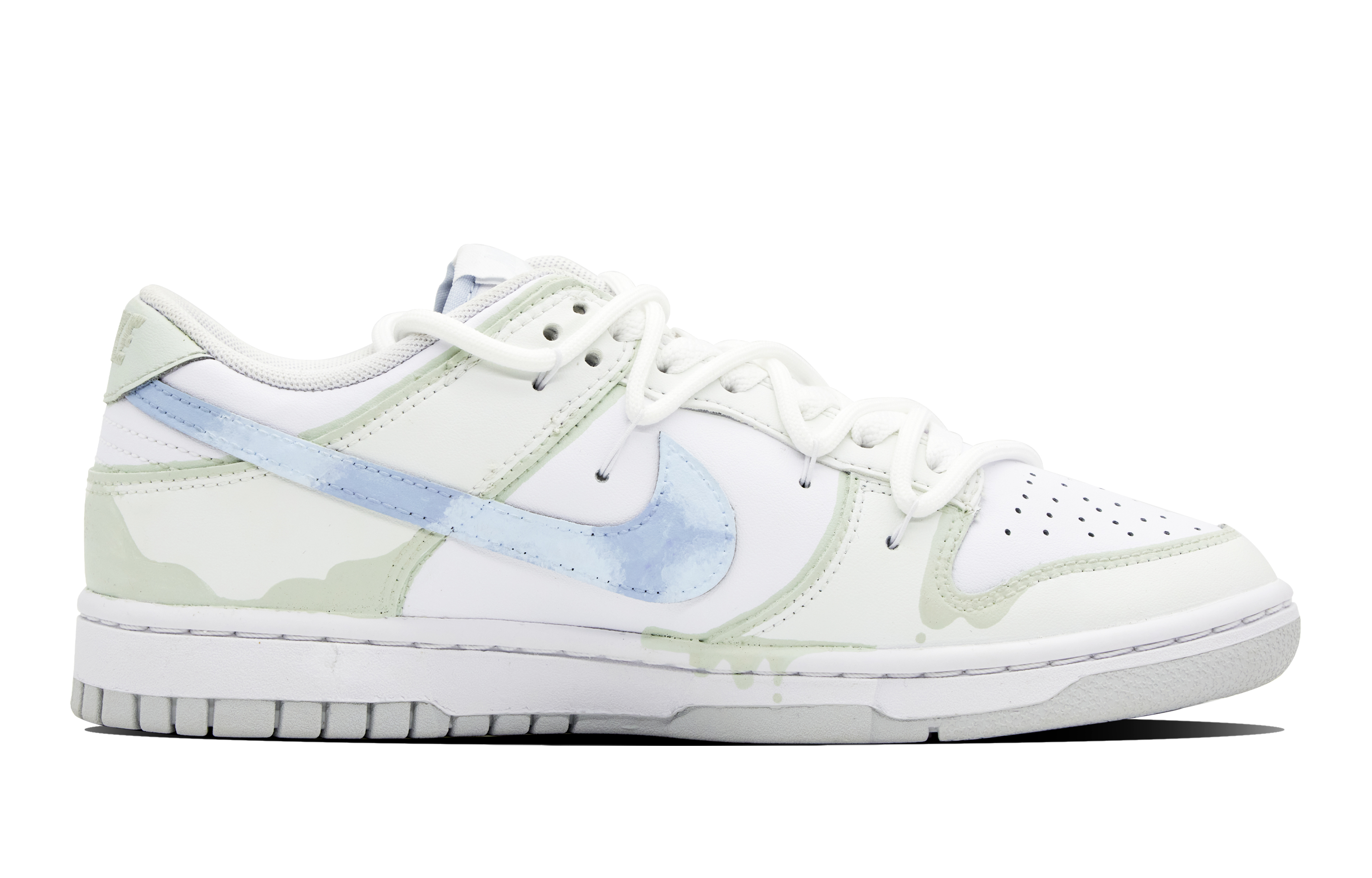 Order 【客製球鞋】 Nike Dunk Low 解構 青提茉莉 泛用 清冷 低筒 板鞋 男款 青藍