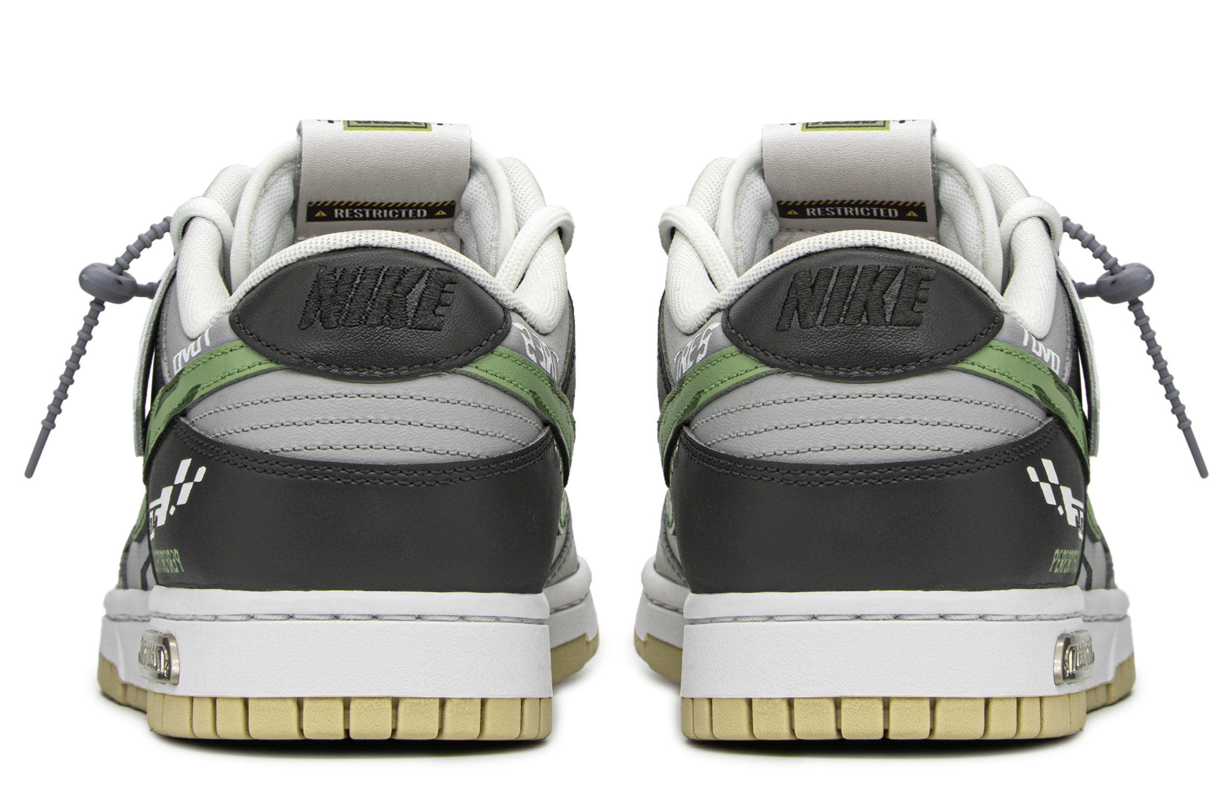 [Custom Shoes] Nike Dunk Low 'Green Grey Black Racing Theme' 圖 4