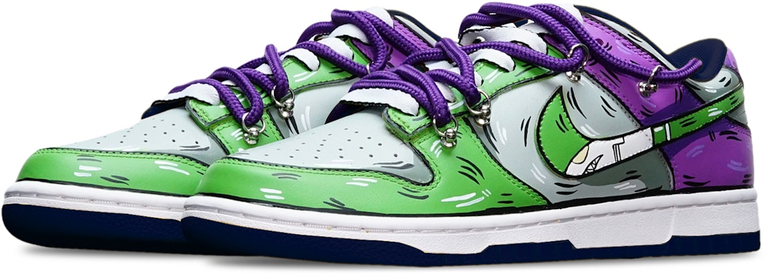 나이키 덩크 로우 '녹회보라 샤크훅' (Nike Dunk Low 'Green Grey Purple Shark Hook') DH9765-300(TeamT-鲨鱼绿灰紫女S-BOX) Lookbook 나이키 덩크 로우 '녹회보라 샤크훅' (Nike Dunk Low 'Green Grey Purple Shark Hook') DH9765-300(TeamT-鲨鱼绿灰紫女S-BOX)