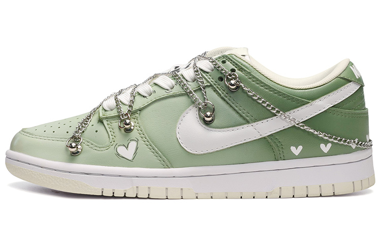 Buy 나이키 덩크 로우 '빈티지 그린 하트 체인' (Nike Dunk Low 'Vintage Green Heart Chain') DJ6188-100(TeamE-男款爱心链条复古绿)