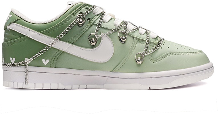 나이키 덩크 로우 '그린 하트 디컨스트럭티드' (커스텀) DH9765-100(TeamE-女款爱心链条复古绿) Order 나이키 덩크 로우 '그린 하트 디컨스트럭티드' (커스텀) DH9765-100(TeamE-女款爱心链条复古绿)