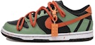 Buy 【訂製球鞋】Nike Dunk Low 橡皮磚掛鍊 泼墨 獨特 活力 解構風 低筒 板鞋 男款 綠橙紅