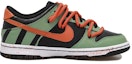Order 【訂製球鞋】Nike Dunk Low 橡皮磚掛鍊 泼墨 獨特 活力 解構風 低筒 板鞋 男款 綠橙紅
