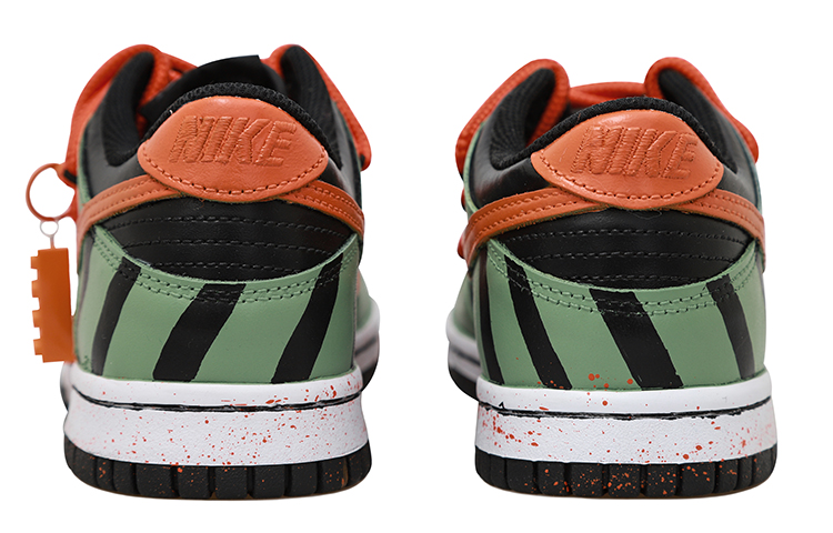 Shop 【訂製球鞋】Nike Dunk Low 橡皮磚掛鍊 泼墨 獨特 活力 解構風 低筒 板鞋 男款 綠橙紅