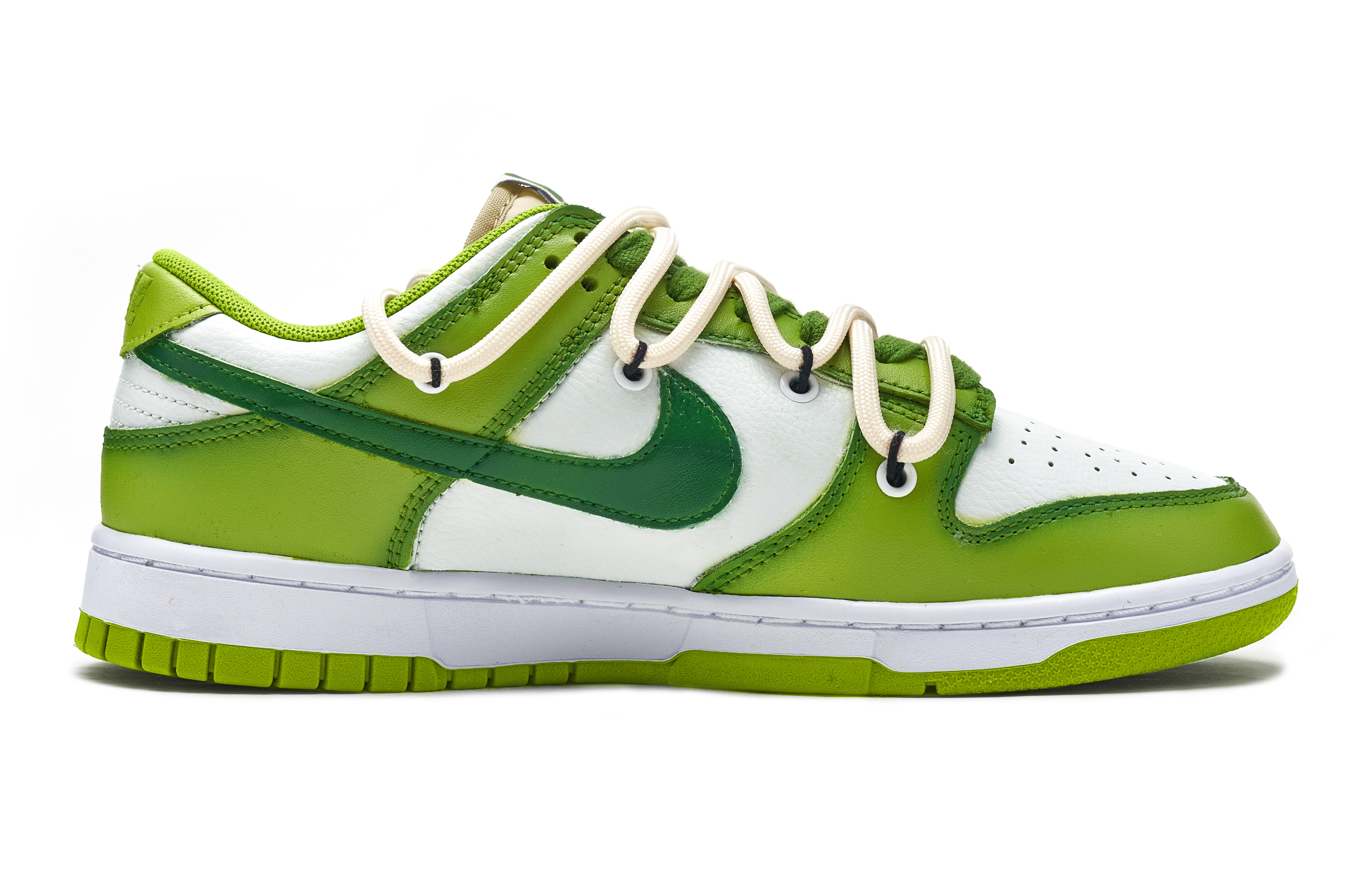 Order [Op maat gemaakte Schoenen] Nike Dunk Low ''Groene Panda Grap'' DV9108-711(TeamH-女款蛙蛙S-BOX)